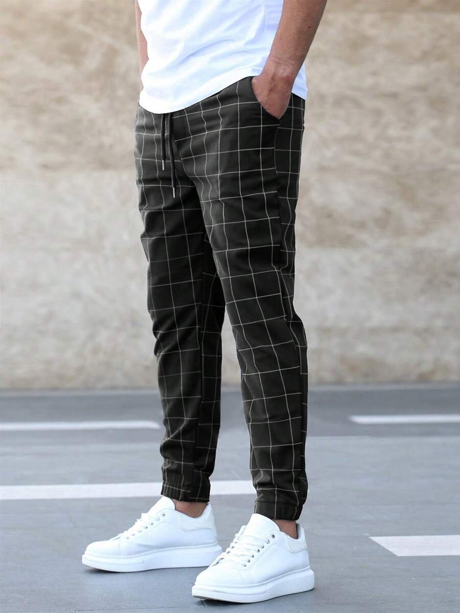 WALTER™ Elegante broek met rasterpatroon