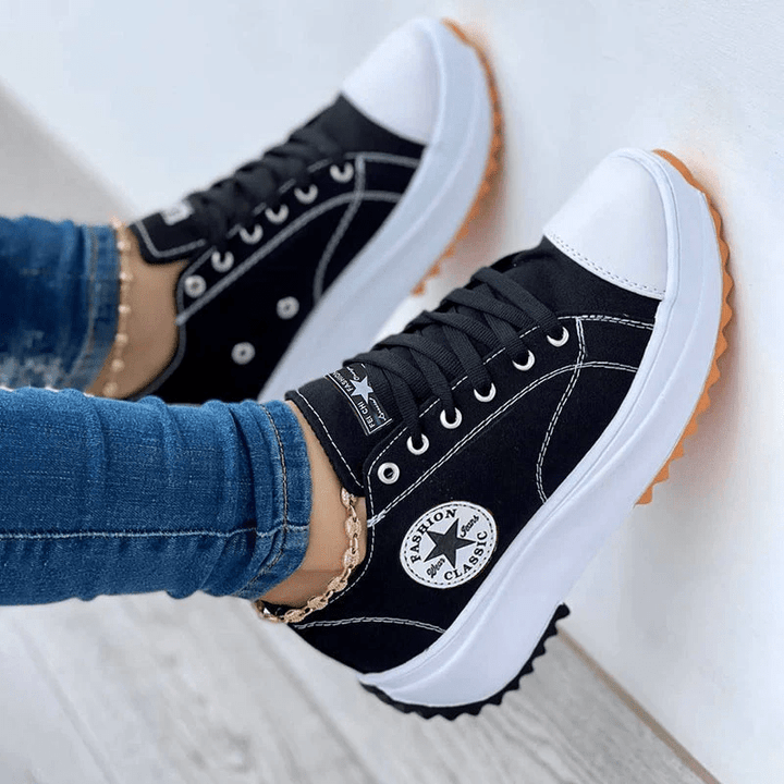 CARLA™ Comfortabele orthopedische plateau sneakers